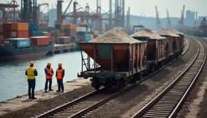 La logistique liée au wagon de fret dans les zones portuaires