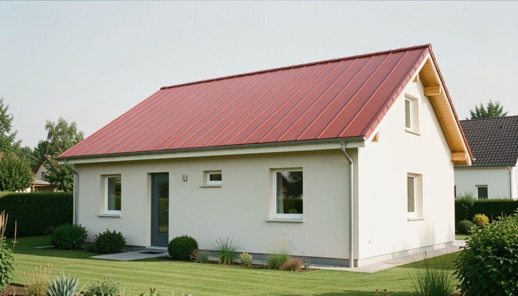 Toiture en bac acier imitation tuile : avantages et prix