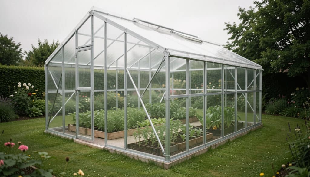 Serre à tubes en acier pour le jardin : bien choisir