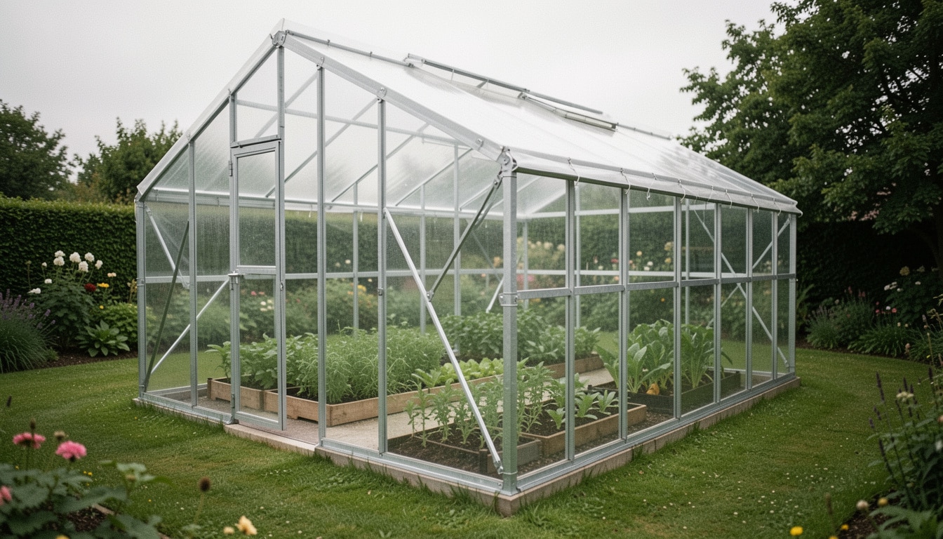 Serre à tubes en acier pour le jardin : bien choisir