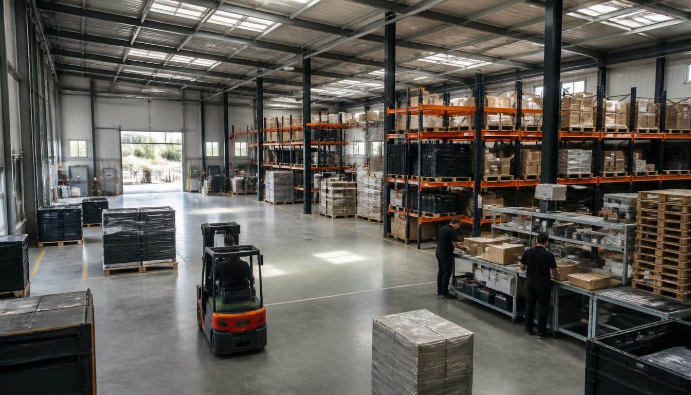 Entrepôt de stockage flexible pour activité variable